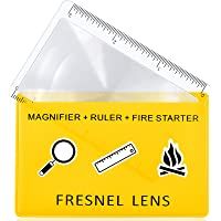 20 Lupas de Bolsillo de Plástico de Tarjeta de Crédito de Lentes Fresnel Regla de Arranque de Emergencia con Fuego Solar…